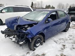 Salvage cars for sale at Bowmanville, ON auction: 2016 Toyota Corolla L