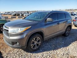 Toyota salvage cars for sale: 2016 Toyota Highlander XLE