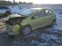 Salvage cars for sale at Windham, ME auction: 2015 Toyota Prius C