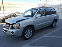 Salvage cars for sale from Copart Sun Valley, CA: 2006 Toyota Highlander Hybrid