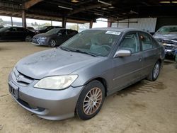 Salvage cars for sale from Copart American Canyon, CA: 2005 Honda Civic EX