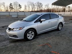 Salvage cars for sale at Spartanburg, SC auction: 2014 Honda Civic LX