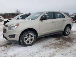 Chevrolet salvage cars for sale: 2016 Chevrolet Equinox LS