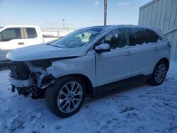 Salvage cars for sale at Dyer, IN auction: 2018 Ford Edge Titanium