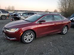 Salvage cars for sale at Arlington, WA auction: 2015 Chrysler 200 Limited