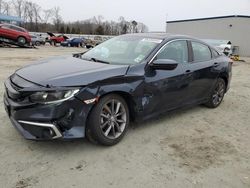 Salvage cars for sale at Spartanburg, SC auction: 2021 Honda Civic EX