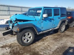 Jeep Wrangler salvage cars for sale: 2017 Jeep Wrangler Unlimited Sahara