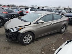 Salvage cars for sale at New Britain, CT auction: 2016 Hyundai Elantra SE