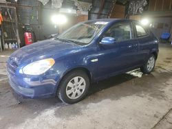 Hyundai Accent salvage cars for sale: 2010 Hyundai Accent Blue