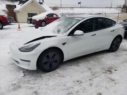 Salvage cars for sale at auction: 2022 Tesla Model 3