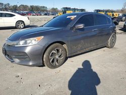 Salvage cars for sale at Dunn, NC auction: 2017 Honda Accord LX