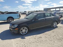 Salvage cars for sale at West Palm Beach, FL auction: 2013 Mercedes-Benz C 300 4matic