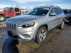 Jeep salvage cars for sale: 2019 Jeep Cherokee Limited