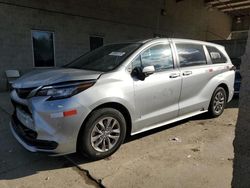 Toyota Sienna le salvage cars for sale: 2022 Toyota Sienna LE