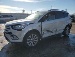 Salvage cars for sale at Chicago Heights, IL auction: 2017 Ford Escape Titanium