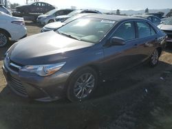 Salvage cars for sale at San Martin, CA auction: 2017 Toyota Camry Hybrid