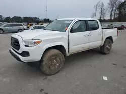 Salvage cars for sale at Dunn, NC auction: 2018 Toyota Tacoma Double Cab