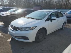 Salvage cars for sale at Glassboro, NJ auction: 2013 Honda Civic LX