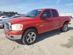 Salvage trucks for sale at Harleyville, SC auction: 2008 Dodge RAM 1500 ST