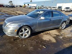 Salvage cars for sale at Woodhaven, MI auction: 2013 Mercedes-Benz S 550 4matic