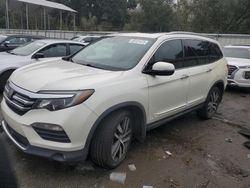 Salvage cars for sale at Savannah, GA auction: 2017 Honda Pilot Touring