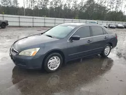 Salvage cars for sale at Harleyville, SC auction: 2006 Honda Accord LX