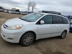 Salvage cars for sale from Copart San Martin, CA: 2008 Toyota Sienna XLE