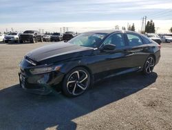 Salvage cars for sale at Rancho Cucamonga, CA auction: 2021 Honda Accord Sport