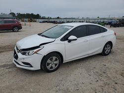 Salvage cars for sale from Copart Harleyville, SC: 2017 Chevrolet Cruze LS