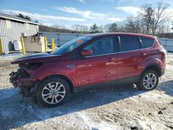 Salvage cars for sale at West Warren, MA auction: 2017 Ford Escape SE