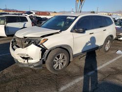 Salvage cars for sale at Van Nuys, CA auction: 2017 Honda Pilot LX