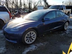 Salvage cars for sale from Copart Baltimore, MD: 2021 Tesla Model 3