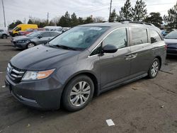 Salvage cars for sale at Denver, CO auction: 2014 Honda Odyssey EXL