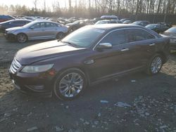 Salvage cars for sale at Waldorf, MD auction: 2010 Ford Taurus Limited