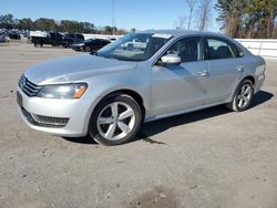 Salvage cars for sale at Dunn, NC auction: 2013 Volkswagen Passat SE