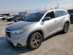 Toyota Highlander Vehiculos salvage en venta: 2016 Toyota Highlander XLE