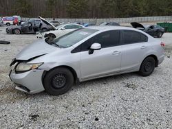 Honda Civic salvage cars for sale: 2013 Honda Civic LX