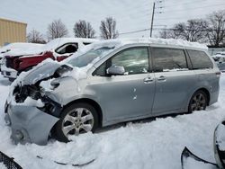 Toyota Sienna Sport salvage cars for sale: 2013 Toyota Sienna Sport