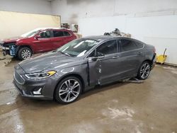 Salvage cars for sale at Davison, MI auction: 2019 Ford Fusion Titanium