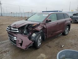 Salvage cars for sale at Greenwood, NE auction: 2018 Toyota Highlander Limited