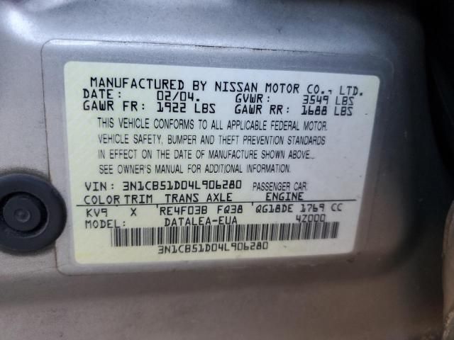 2004 Nissan Sentra 1.8