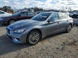 Salvage cars for sale at Hillsborough, NJ auction: 2019 Infiniti Q50 Luxe