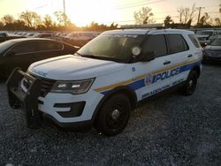 Ford Explorer salvage cars for sale: 2017 Ford Explorer Police Interceptor