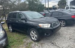 Salvage cars for sale at Orlando, FL auction: 2010 Toyota Highlander Limited