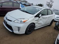 Salvage cars for sale at auction: 2015 Toyota Prius