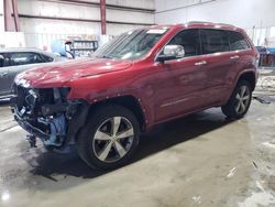 Salvage cars for sale at Bridgeton, MO auction: 2015 Jeep Grand Cherokee Overland