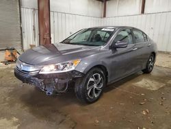 Salvage cars for sale at Lansing, MI auction: 2017 Honda Accord LX