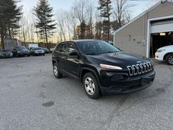 Salvage cars for sale at North Billerica, MA auction: 2015 Jeep Cherokee Sport