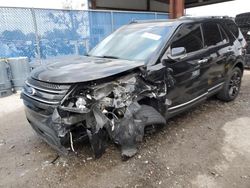 Salvage cars for sale at Riverview, FL auction: 2014 Ford Explorer Limited