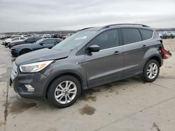 Salvage cars for sale at Grand Prairie, TX auction: 2018 Ford Escape SE